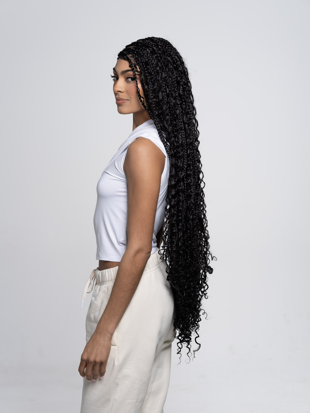 Rich Black Deep Wave Premium Braiding Hair Extension