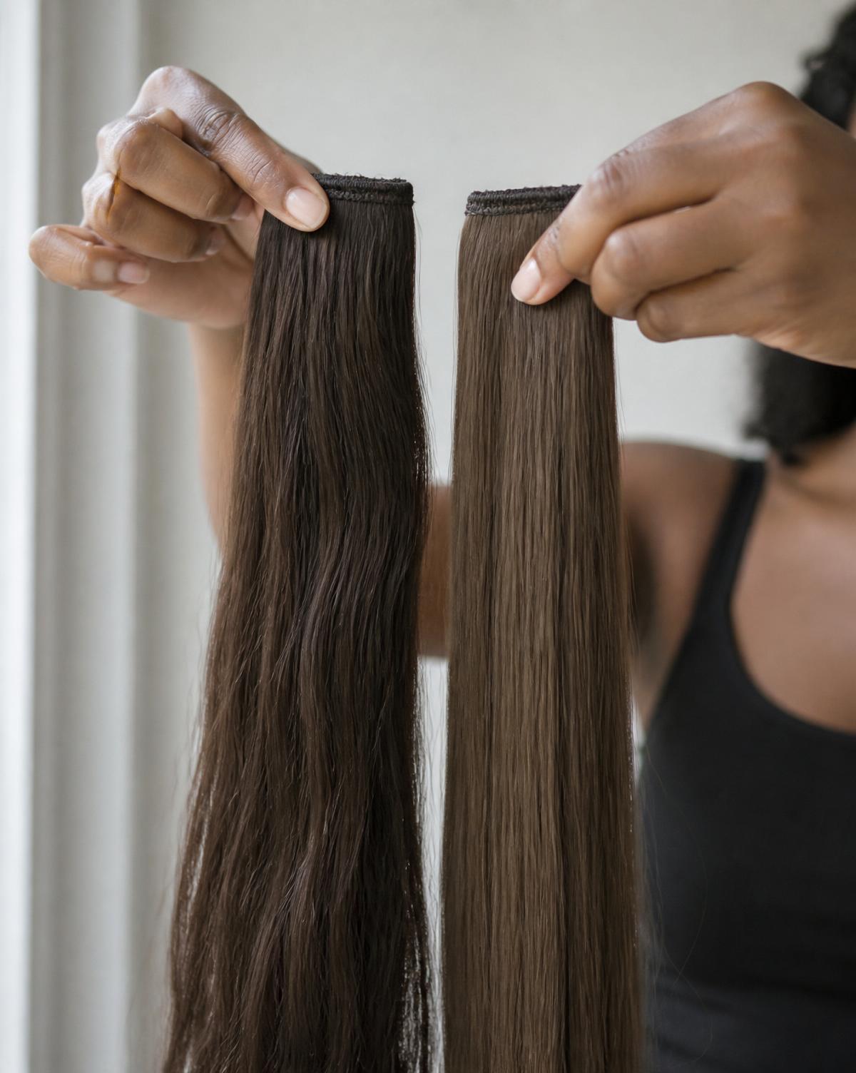 Belle Société raw human hair extensions