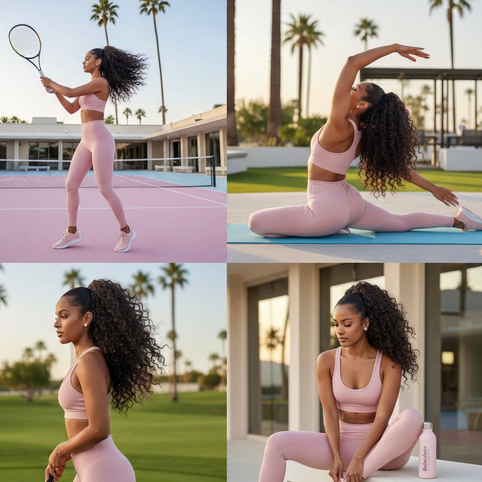 How to Wear a Ponytail Hair Extension for Working Out & Sports (Belle Société Guide)