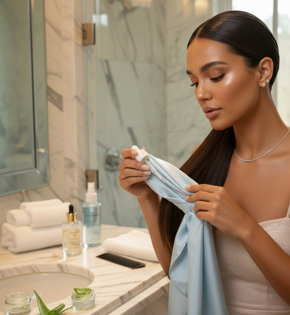 How to Keep Your Hair Extensions Moisturized in Winter (The Clean Beauty Hydration Routine)