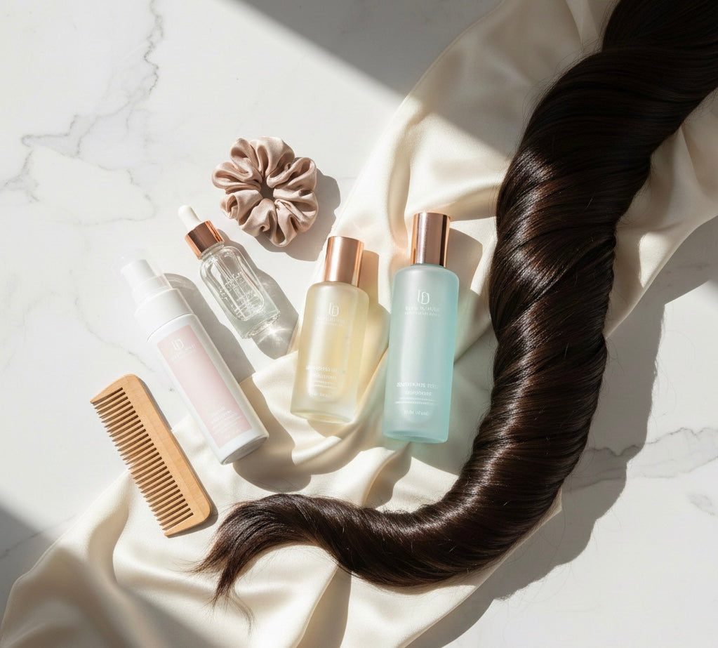 The Best Products for Hair Extensions: What to Use (and Avoid) for Long-Lasting, Soft, Clean Beauty Hair