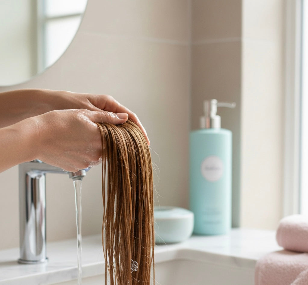 How to Wash Hair Extensions Properly: The Belle Société Clean Beauty Method for Soft, Silky, Long-Lasting Hair