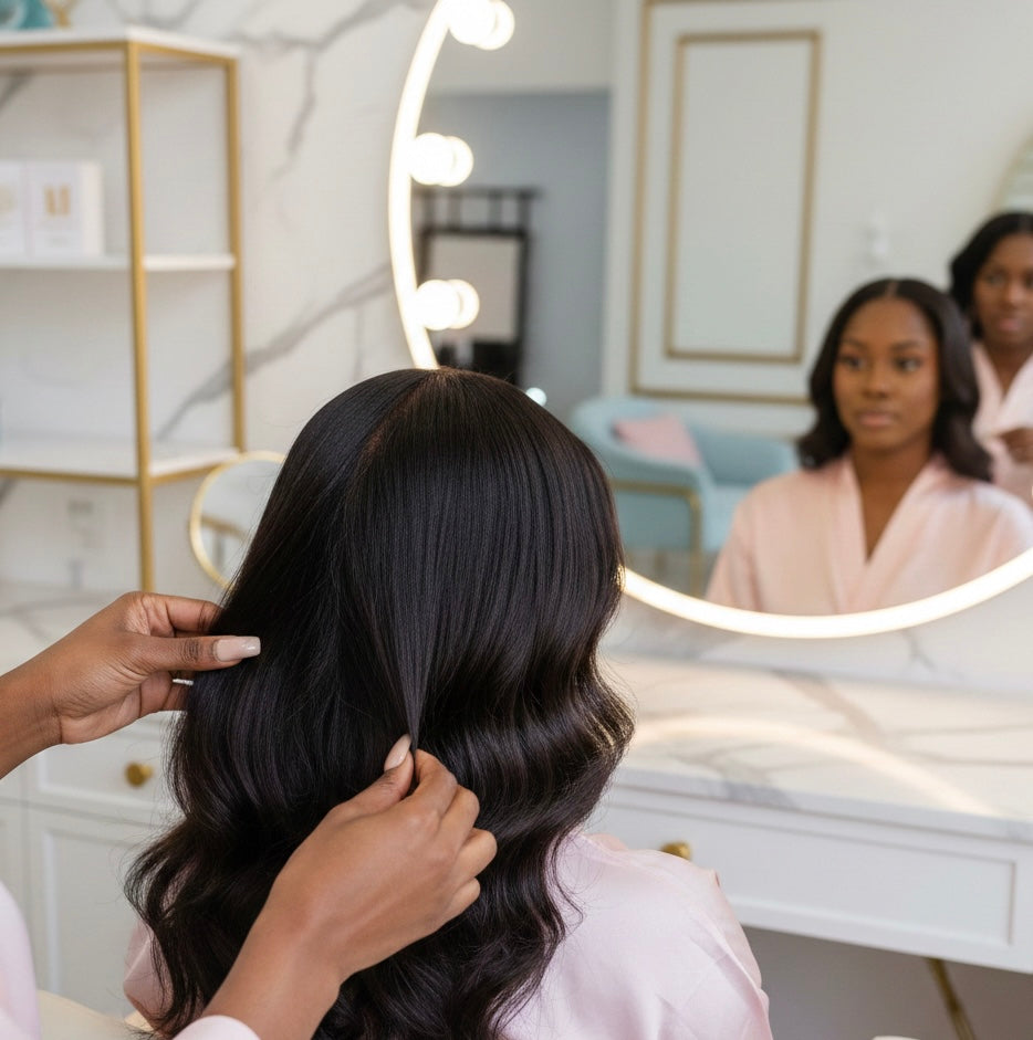How to Prevent Tracks From Showing in Your Sew-In — The Belle Société Flat-Install Method