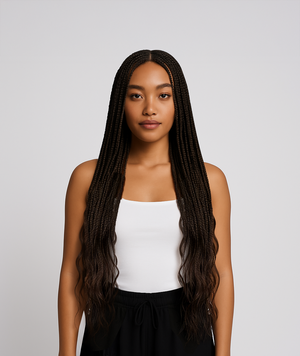 Rich Black Straight Premium Braiding Hair Extension