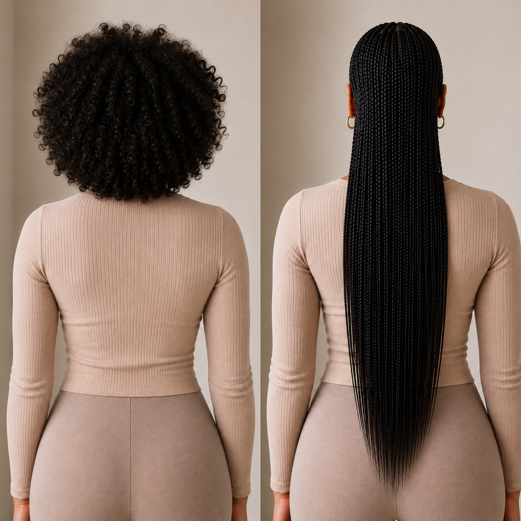 Rich Black Straight Premium Braiding Hair Extension