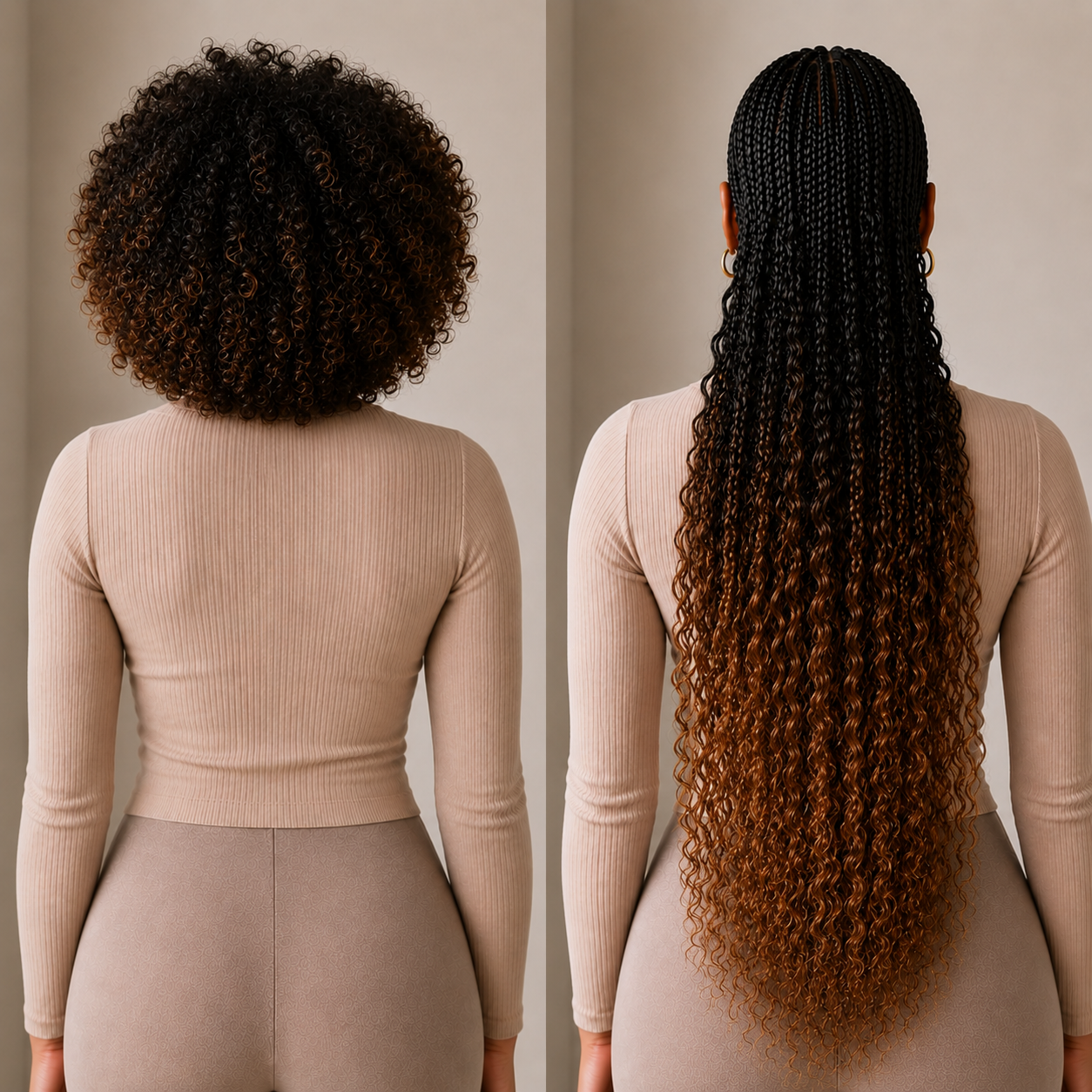 Rich Ombre Deep Wave Premium Braiding Hair Extension