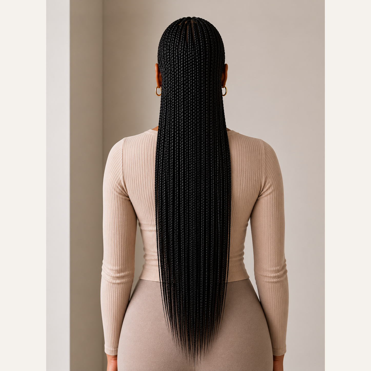 Rich Black Straight Premium Braiding Hair Extension