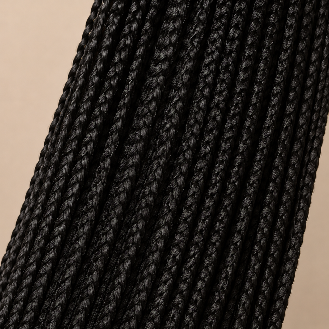 Rich Black Straight Premium Braiding Hair Extension
